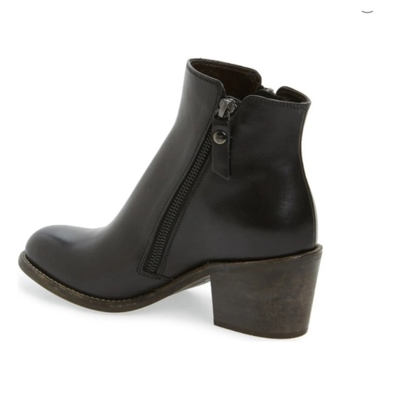 AGL ATTILIO GIUSTI LEOMBRUNI Ella Block Heel Bootie black boots size 37.5 - Picture 3 of 11